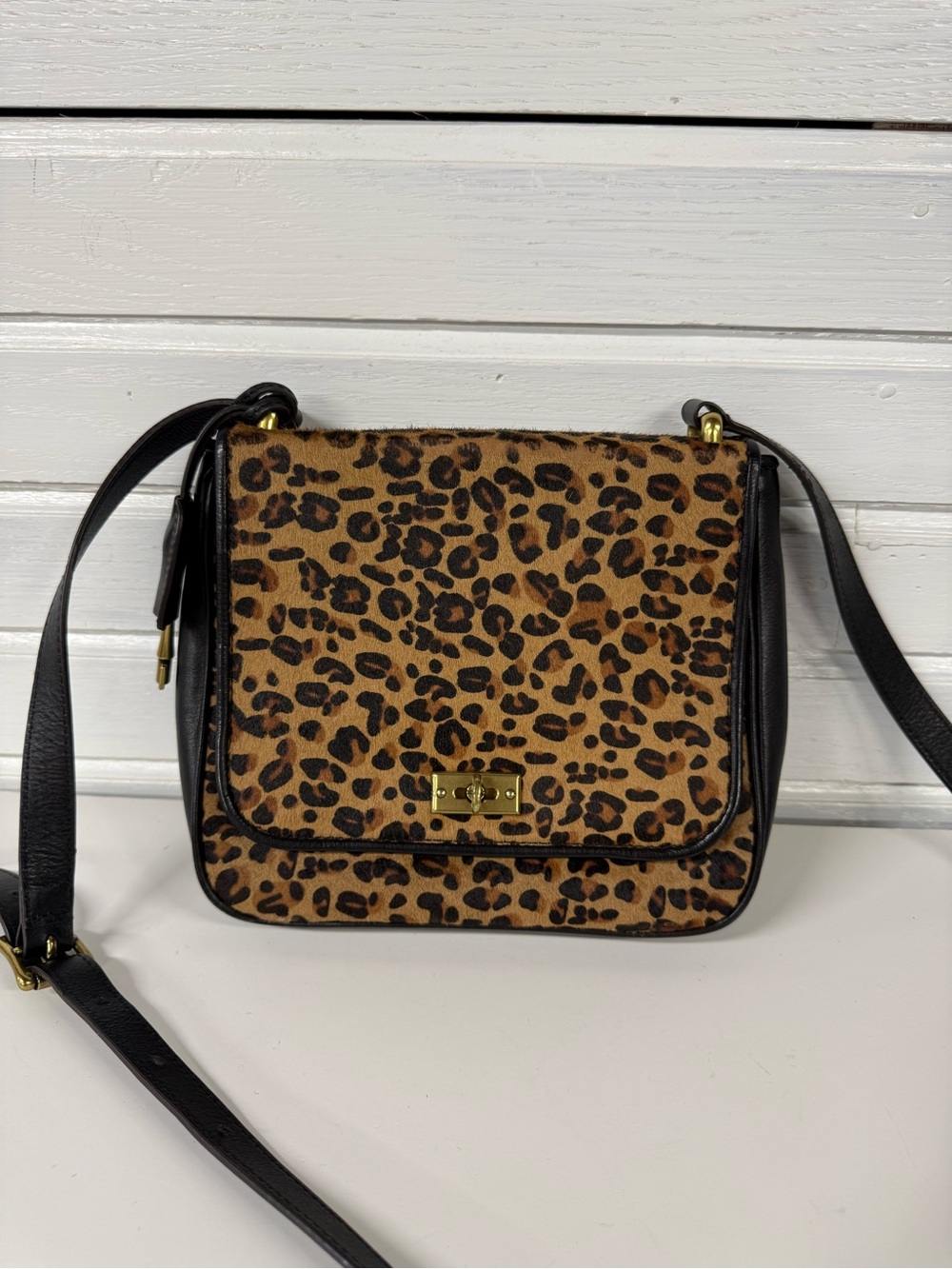 Fossil | Leopard Print Crossbody Bag